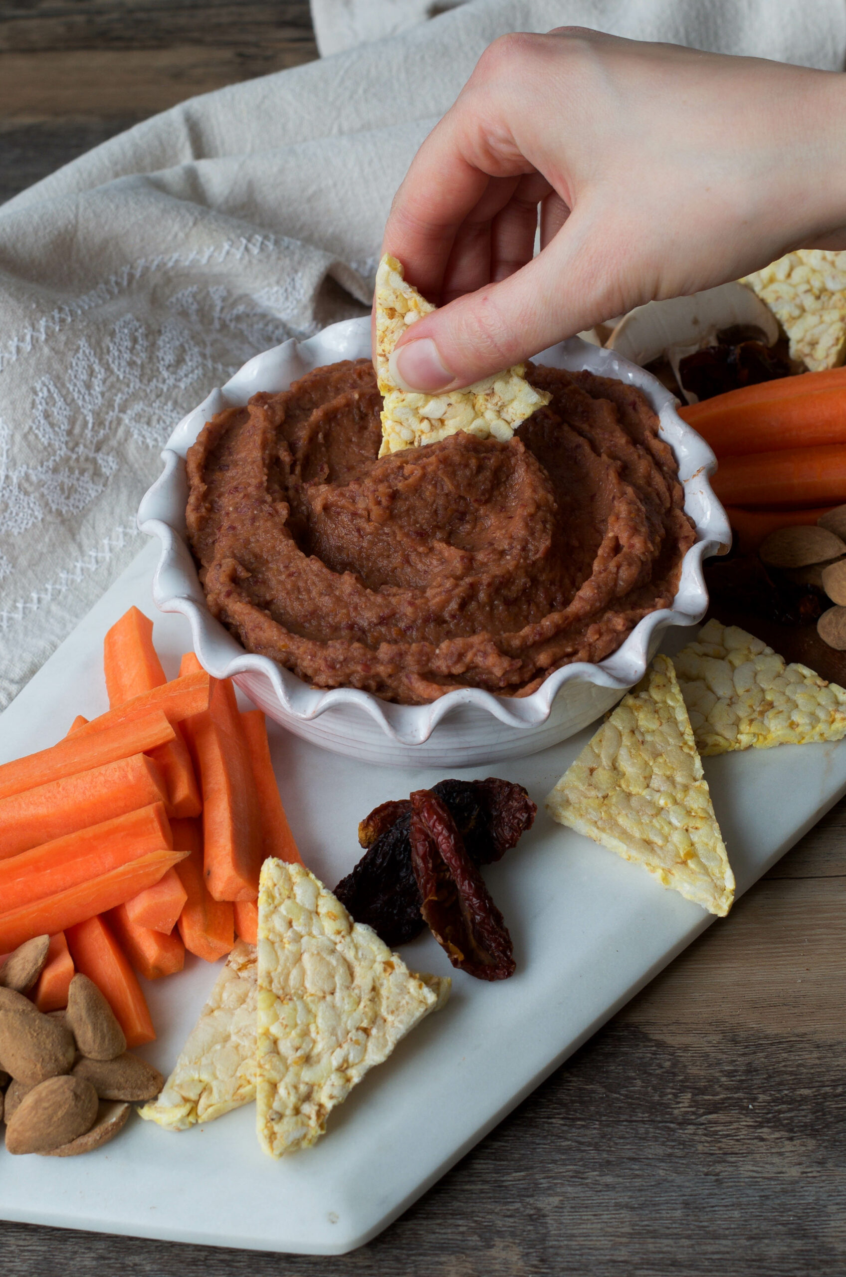 Creamy Red Kidney Bean Dip - Wanders and Greens