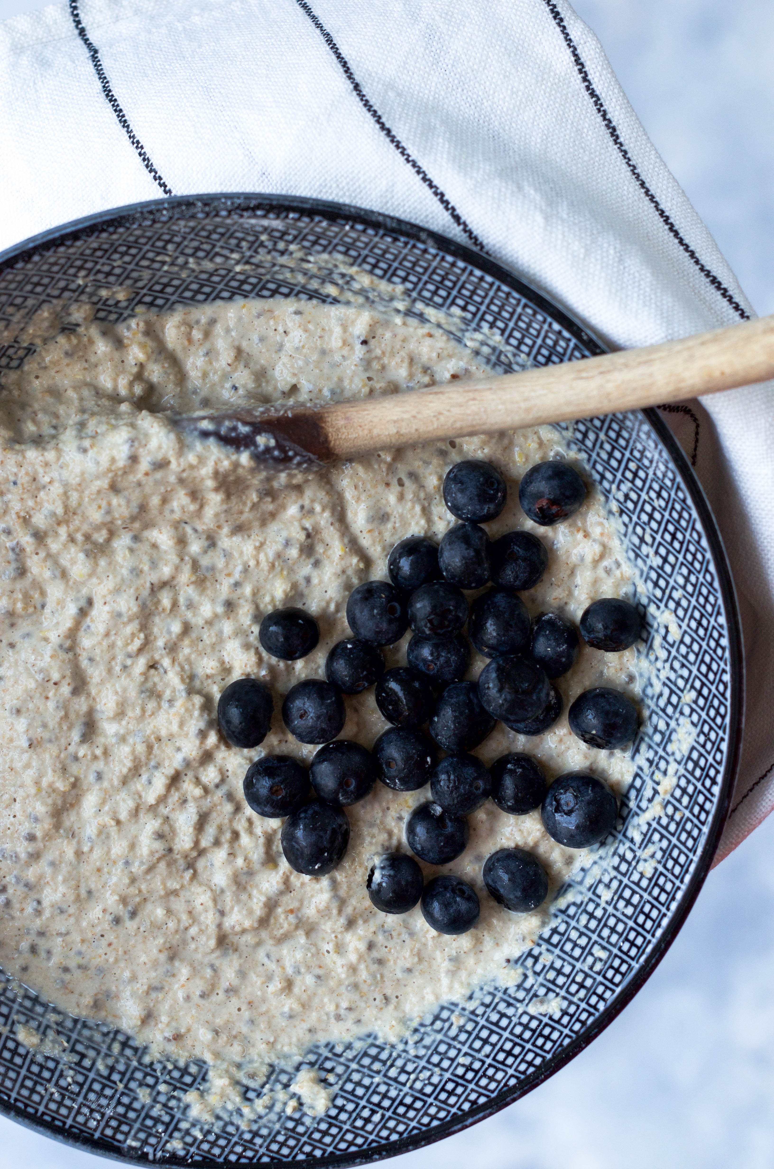 Lemon Blueberry Waffles - Wanders and Greens